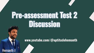 Pre Assessment Test 2  Discussion [upl. by Aisya603]