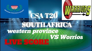 CSA T20 Challenge  WSB Western Province vs Dafabet Warriors [upl. by Arnie]