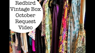 Redbird Vintage Box October Request Video [upl. by Elehcim]