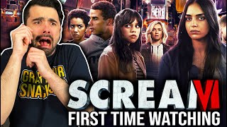 WATCHING SCREAM 6 2023 FOR THE FIRST TIME MOVIE REACTION SCREAM 6 IS THE MOST BRUTAL [upl. by Eniagrom]