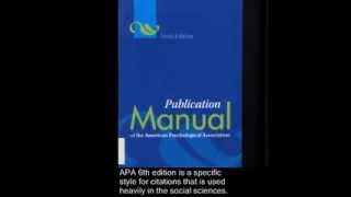 APA 6th Edition Citation Style [upl. by Zorana]