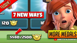 7 Ways to Get More Cwl Medals in Clash of Clans 2024  Clan War League Medals [upl. by Neelyar328]