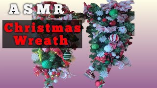 Christmas Decorating ASMR Wreath Satisfying Video No Talking No Music Holiday Home Decor [upl. by Ticknor]