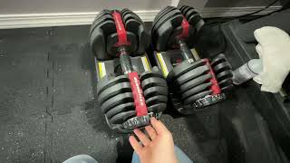 Honest Review of Bowflex 552 Adjustable Dumbbells [upl. by Aicina]