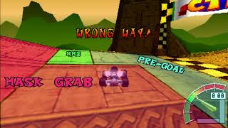 CTR Time Trials Tutorial 31  Papus Pyramid Lap Tutorial Glitched [upl. by Linet92]