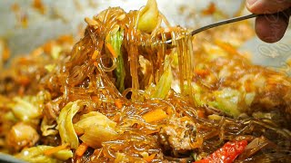 Sotanghon Guisado Recipe 🍜🐔🥕 Sauteed Vermicelli Noodles [upl. by Buckden778]