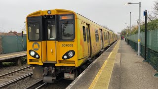 507003 Powers out of Wallasey Village On A Service To New Brighton [upl. by Leinahtam]