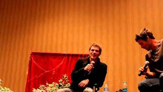 Joseph Morgan QampA on Klefan and his creeper face [upl. by Stenger]