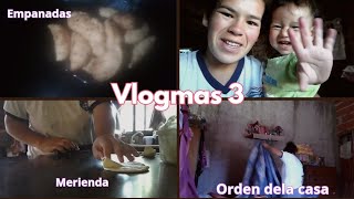 VLOGMAS DIA 3🎄ORDENANDO 👗LA ABITACION🛌 HAGO EMPANADAS DE POLLO 🍗 HAGO MERIENDA 🥐 [upl. by Toby]