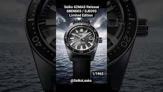 Seiko 62MAS Reissue SBEN003  SJE093 new Calibre 6L37 Limited Edition [upl. by Sauls]