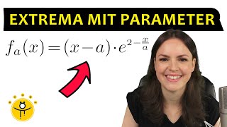 FUNKTIONSSCHAREN Extrempunkte e Funktion – Extremstellen mit Parameter berechnen [upl. by Aronoh]