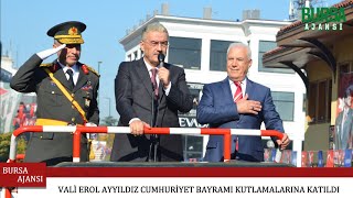 Vali Erol Ayyıldız Cumhuriyet Bayramı kutlamalarına katıldı [upl. by Moriah]