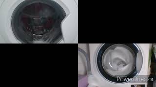 Wash Race 155 Indesit Vs Hotpoint Wool 40c Vs Wool Cold Full cycle [upl. by Glennie]