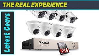 ZOSI 8CH 1080P Security Camera System Outdoor with 2TB Hard Drive  Best Home Surveillance [upl. by Sayette]