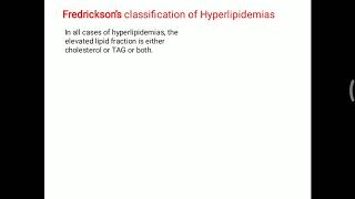 Fredricksons classification of hyperlipidemias [upl. by Dick]