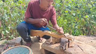 Barrel Lock Amazing Ancient Method  Konyak Naga  Village Craftsman [upl. by Fariss192]