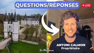 QuestionsRéponses avec Antoni Calmon propriétaire du château de Dampierre en cours de restauration [upl. by Casi]