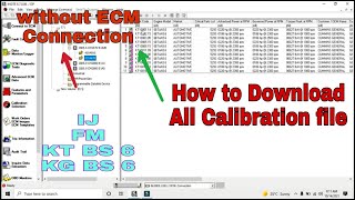 How to Download All Calibration File Without ECM connection [upl. by Ahsitel]