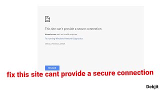 this site cant provide a secure connection  this site cant provide a secure connection wordpress [upl. by Nwahsyar]