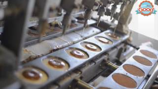 How to make Stroopwafels  Stroopwafel Production Process  Amsterdam Good Cookies [upl. by Nuavahs692]