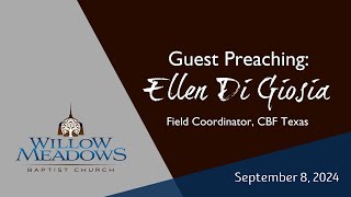 Join us as we welcome CBF of Texas Field Coordinator Ellen Di Giosia to the WMBC pulpit  Mark 7 [upl. by Yvaht365]