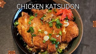 Crispy Chicken Katsudon Recipe  Easy Japanese Comfort Food [upl. by Eiliak222]