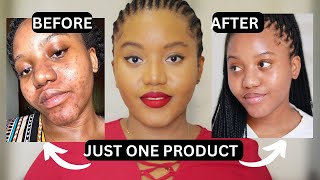 HOW TO GET RID OF DARK SPOTS WITH ONE PRODUCT  SERUM THAT WORKS [upl. by Nancie70]