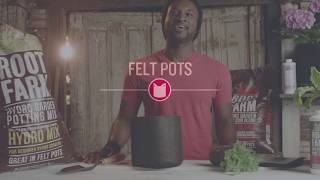 Using Felt Pots and Soil Less Mix for Hydroponics  Root Farm Canada [upl. by Nel]