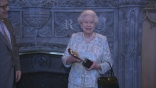 Queen presented with BAFTA at celebration of British film industry [upl. by Elimay]