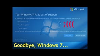 Goodbye Windows 7 2020 [upl. by Brendin133]