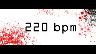 220 BPM TEMPO METRONOME CLICK 44 [upl. by Ebehp]