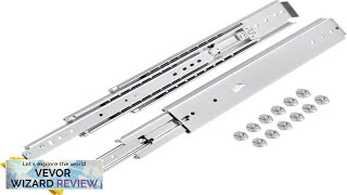 VEVOR Drawer Slides with Lock 1 Pair 24 inch HeavyDuty Industrial Steel Review [upl. by Jen]