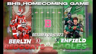 Berlin vs Enfield Football 102023 Homecoming Game [upl. by Pryor]