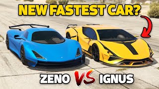 GTA 5 Online ZENO VS IGNUS WHICH IS FASTEST  Drag Race [upl. by Aurie]