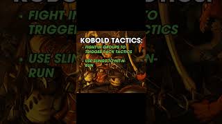 The 4 Kobold Tactics You Need To Know shorts [upl. by Bej]