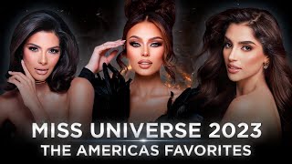 Miss Universe 2023 TOP 12 FAVORITES The Americas [upl. by Attenaej]