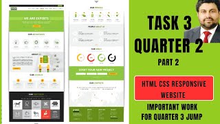 Task 3 Part 2 HTML CSS Website Quarter 3 Qualify assignment  Governor Sindh IT Course [upl. by Anaek]