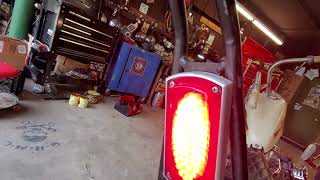 Panhead Idling with new Cycle Electric generatorregulator combo [upl. by Lledualc]