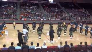 LAPES Pipes amp Drums playing at the Galen Center [upl. by Thesda]