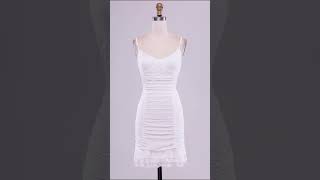 Cute Spaghetti Straps Bodycon Pleated Lace graduationdress Dress ID CGZL2401391 [upl. by Grissom]