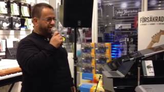 Nawfal Shamoun  White Christmas  Live Cover With Per On Yamaha Tyros 5 [upl. by Ruth]