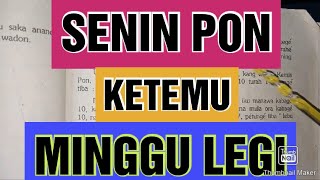 WETON JODOH SENIN PON DAN MINGGU LEGI [upl. by Male]