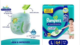 Hit Diaper Pants Pampers L 64 Review diaper [upl. by Abell]