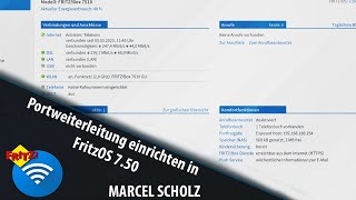 Portweiterleitungen in eurer Fritzbox mit FritzOS 750 einrichten  Marcel Scholz [upl. by Yralih]