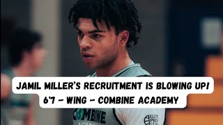 Jamil Miller  67 Wing  Combine Academy  Elite Prep League Highlights [upl. by Zertnom]