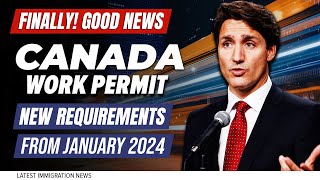 Canada Work Permit New Requirements from January 2024  Canada Immigration News [upl. by Paza970]