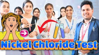 Nickel Base and Chloride Acid Radical Analysis Chemistry Experiment by mk sir [upl. by Felipa277]