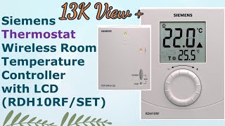 Siemens RDH10RFSET Thermostat Wireless Room Temperature Controller hvac controlsandsystems [upl. by Roarke]