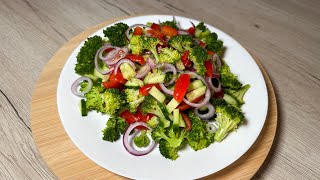 Salat mit Brokkoli 🥦 Rezepte  Schnell machen und kochen [upl. by Asilec484]