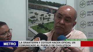 LA GRANTERPA Y COTSUR HACEN OFICIAL UN COMUNICADO AL PUEBLO DE CHOLUTECA [upl. by Suicul]